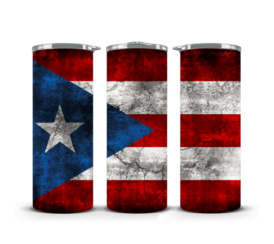 Puerto rico flag tumbler