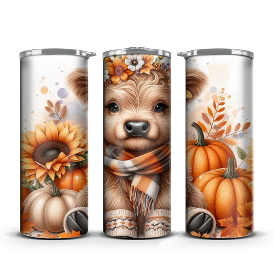 Fall cow tumbler