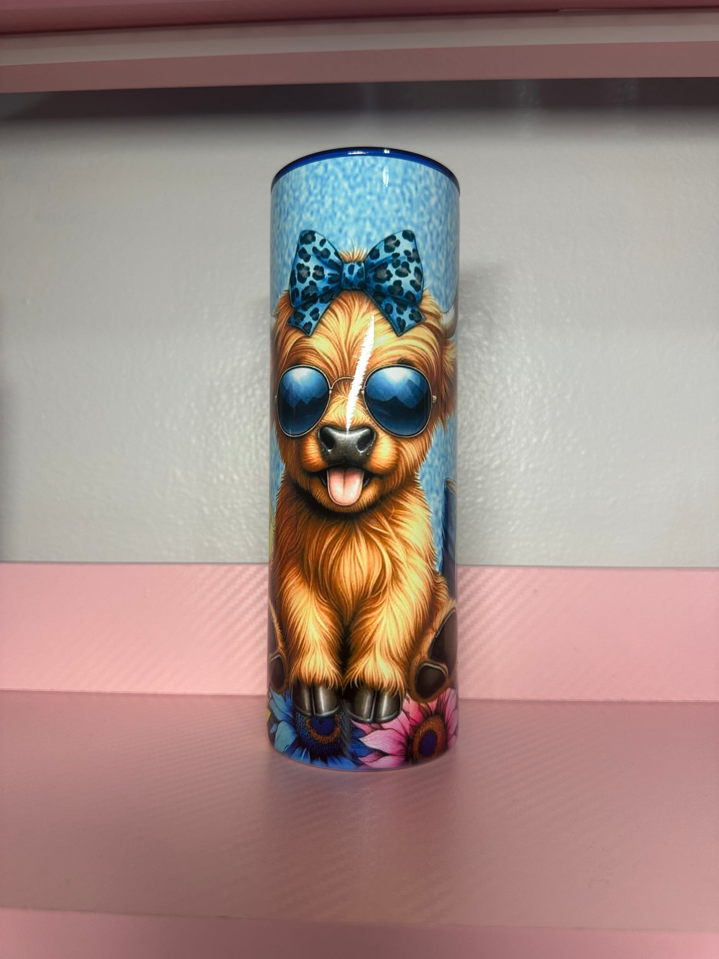 Blue Cow Tumbler