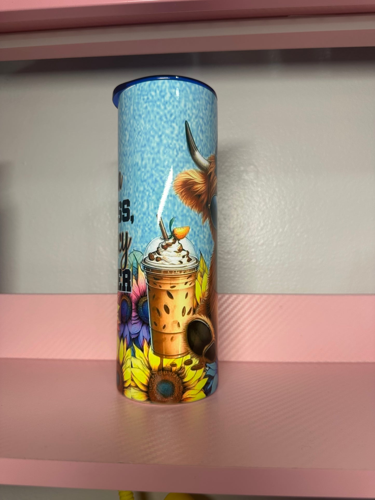 Blue Cow Tumbler